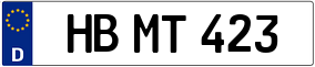Trailer License Plate